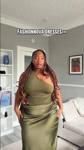This Olive Green Satin Dress is EVERYTHING 😍🔥 #fashionnova