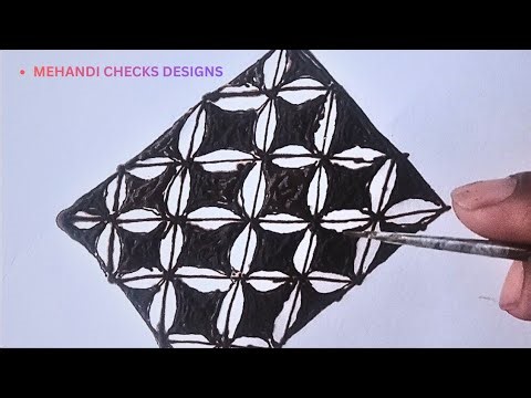 New Checks Design in Single Line Mehndi | Trending Easy Mehndi 2025@Pooja_aaridesigner-ty 