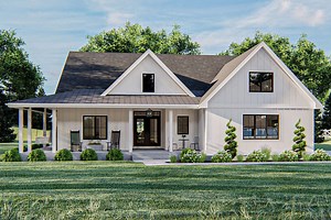 Modern Farmhouse Plan - 2,076 Square Feet, 3 Bedrooms, 2.5 Bathrooms | Floor Plan #963-00428 | America's Best House Plans