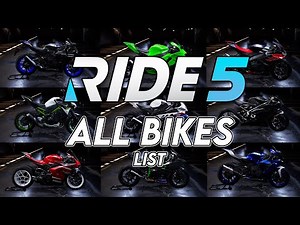 RIDE 5 - All Bikes | List (PC UHD) [4K60FPS]