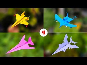 How to Make a Jet Fighter Paper Airplane that FLY FAR