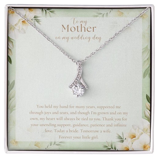 Mother of the Bride Gift, to My Mother on My Wedding Day, Bride Mom Gift, Gift From Bride, Mother of the Bride Necklace, Mother Wedding Day - Etsy UK