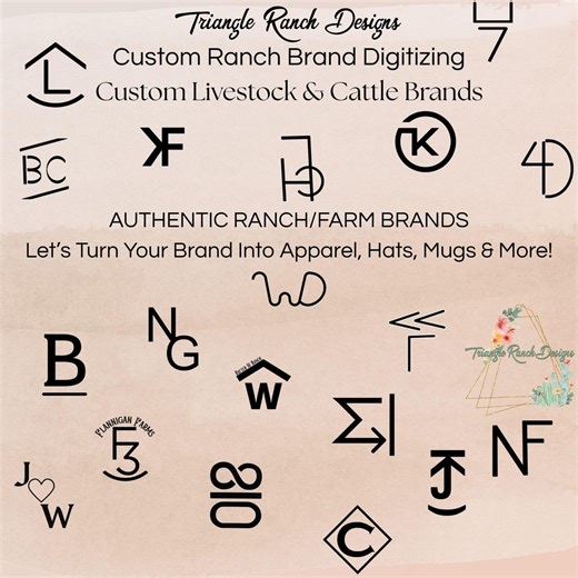 Custom Cattle Brand Design Recreate, Digitize, Ranch /farm Brand, Livestock Brand Creation and Digitizing, Western Farm Brand SVG PNG JPG - Etsy Australia