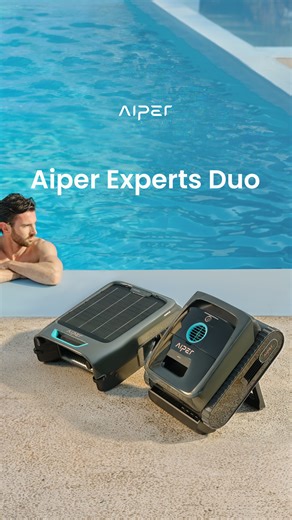 Aiper: Bring Vacation Home | Introducing the Aiper Experts Duo: AI Elevated. Truly Carefree. Our expert duo utilizes AI power to maximize their cleaning efficiency... | Instagram