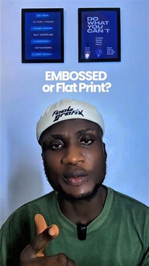 Differences between Embossed and Flat Print? #embossedinafrica #printfinishprocess
