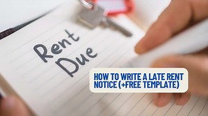 How to Write a Late Rent Notice ( Free Template)