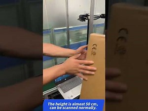 Fixed mount barcode scanner for conveyor