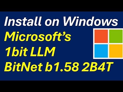 BitNet b1.58 2B4T : Install on Windows Microsoft's 1-bit revolutionary LLM