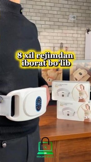 Vibro massaj belbog‘i ozish 🥰 uchun infraqizil isitish 8 rejimli massajer 🥳