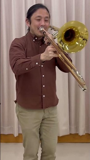 Challenging High Range! [trombone practice]トロンボーン/高音域の挑戦 #shorts