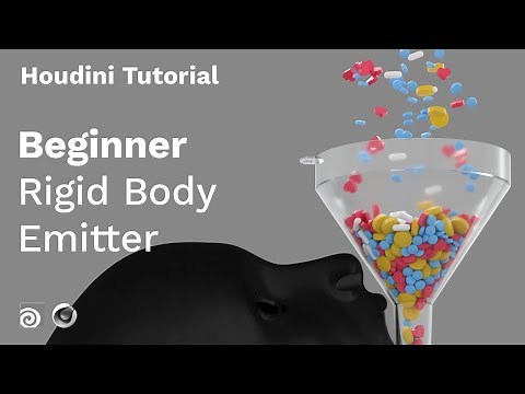 Easiest RBD Emitter in Houdini | Houdini Tutorial, Cinema4D and Octane Render