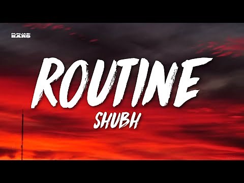 Routine - Shubh (Lyrics/English Meaning)