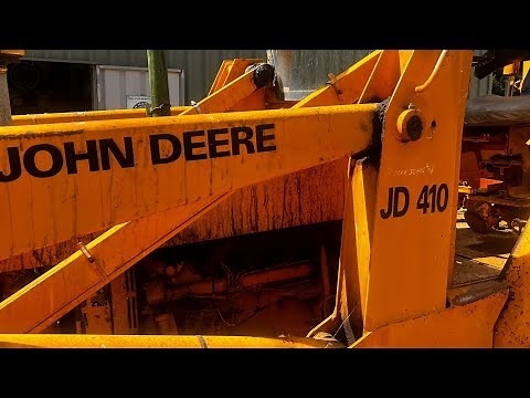 John Deere Part 2 jd410 backhoe pressure control valve leak fix.