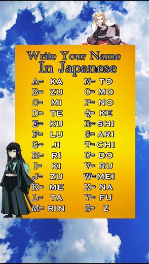 name in japanese | comment your name | #japanese #name #anime