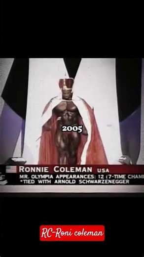 💪👑in 2005,Ronicoleman#mrolympia #king Coleman#yeahbuddy #lightweightbaby