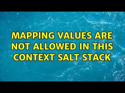 mapping values are not allowed in this context salt stack