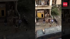 5.9K views · 55 reactions | A Nigerian man managed to escape from police custody during a drug raid in Navi Mumbai. A video of the incident went viral on social media. The Nigerian was seen standing with the cops without handcuff. He ran away in a few seconds while a cop who was chasing him, fell on the road. | The Times of India | Facebook