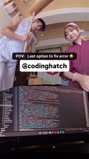 How to Fix Error !? 😂 . . . . . . . . . . . We help startups & agencies: ✅ Design pixel-perfect, responsive UIs ✅ Build solid, scalable frontend & backend systems ✅ Optimize code, components, and performance ✅ Turn intern-level ideas into senior-level products 💻✨ Want help turning your bold ideas into production-grade projects? 📩 DM us or reach out — let’s collaborate! 🔗 Connect with us: 📬 Instagram: @codinghatch 🌐 Portfolio: codinghatch.com 💼 LinkedIn: linkedin.com/company/codinghatch 💻