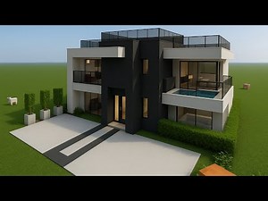 Minecraft: Modern House Tutorial (Step-by-Step Build) 🏠⚡️