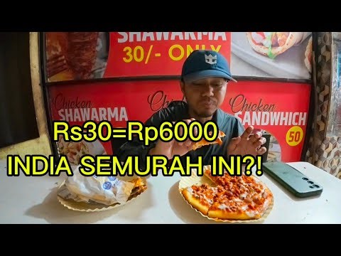 Shocking! Pizza for just 30 rupees = 6,000 rupiah in Jaipur?!