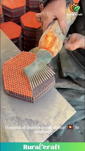 SECRET Art of Firecrackers! 🤯 Watch This GENIUS Tool Apply Gunpowder With PERFECT Precision!