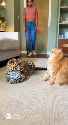 Food chain REVERSED?! Cat bullies a LEOPARD... and plays victim 🚫 #Insane