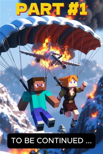 🔥 Plane Crash in the Snowstorm! Minecraft Horror Scene 😱
