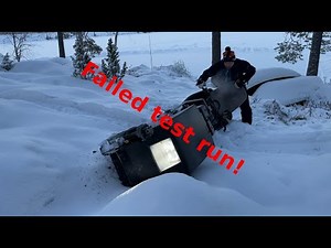 How to build a Snowdog part 7 - First run on the snow