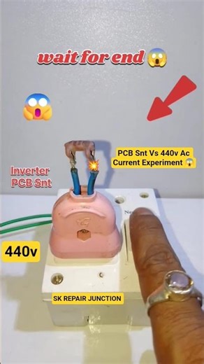 Inverter PCB SNT vs 440V AC: The Shocking Showdown #shorts #diy #experiment #viralvideo