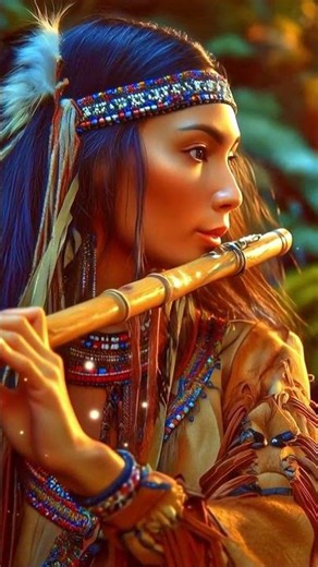 Native Flute By The Waterfall #nativeamericanflute