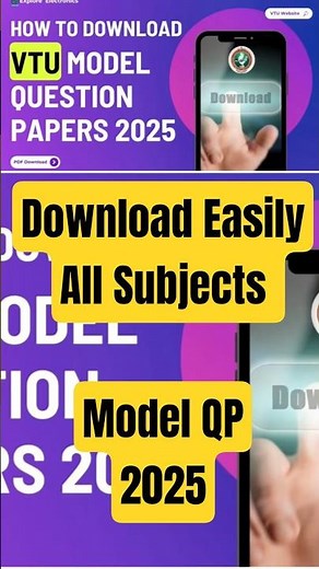 Download VTU Model Papers easily from VTU Website #vtu #2025