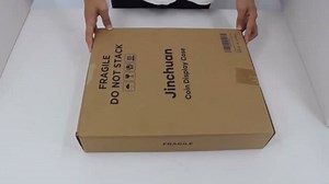 Jinchuan Military Challenge Coin Display Case Lockable Cabinet Rack Holder Shadow Box with Removable 2 Grooves Shelves and Anti Dust Door for Casino Poker Chips Collectibles, Small - Black