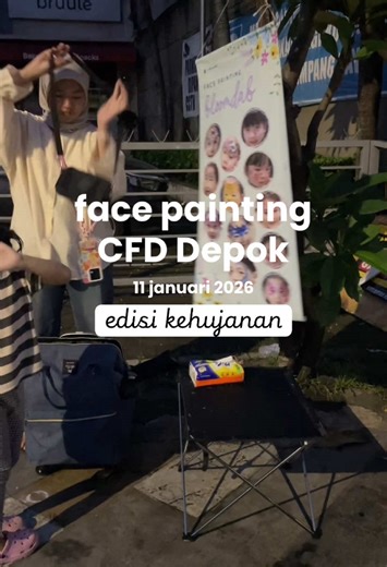 Kegiatan Face Painting Seru di CFD Depok