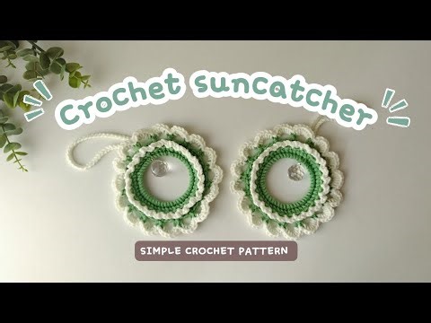 Crochet SUNCATCHER step-by-step tutorial 💎 | Cute crochet - Handmade by Nora ❤️