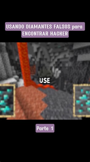 Usando Diamantes Falsos para Encontrar Hacker! Parte 1 #minecraft #jugador #usando #random #hacker