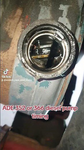ADE 352 or 366 diesel pump timing marks