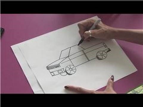 Drawing Lessons : How to Draw a Pickup Truck