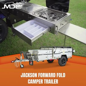 MDC JACKSON FORWARD FOLD CAMPER TRAILER From $99/week* https://www.marketdirect.com.au/off-road-camper-trailers/jackson-forward-fold/ CALL NOW, 24 HOURS 7 DAYS A WEEK 0407 674 713 OR 1300 494 494 ✅ 5 BERTH ✅ 16oz Sherpa Closeweave canvas with double stitching throughout. ✅ Tropical roof included standard. All stress points reinforced. ✅ Mosquito & midge proof mesh ✅ Club Lounge ✅ Solar Panel ✅ Hot Water Shower System ✅ Ensuite Privacy Room ✅ Portable Toilet For more information, visit our websit