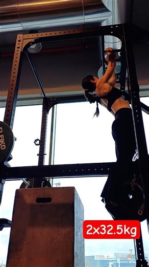 First of 5x2 32.5kg Strict Neutral Pull Up (Close Grip) with Dead Stop