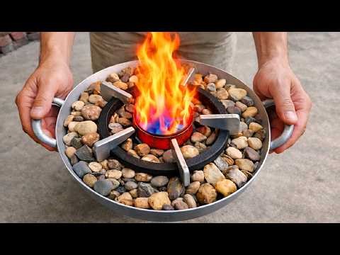 Turn Old Aluminum Wok Into a DIY 3-in-1 Waste Oil Heater – Hidden Free Energy for Winter 2026 🔥