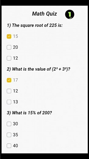 "Maths Quiz for Students | Score Full Marks!"