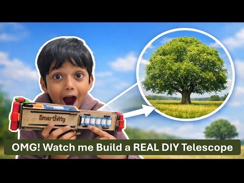 OMG! Building a REAL DIY Telescope! 🔭 Smartivity STEM Kit Challenge!