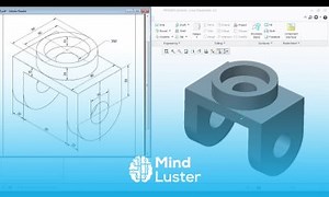 Mind Luster - Learn Creo Practice Exercises for Beginners 2 Creo Part Modeling Tutorial