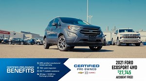 Introducing this smoke-Free, accident-free, non-rental 2021 Ford EcoSport Titanium: Your Path to Efficiency and Adventure! Unleash the true potential of compact SUVs with the 2021 Ford EcoSport Titanium, a beacon of efficiency and adventure. To learn more, visit https://bit.ly/3JS8DsG | Sherwood Chevrolet