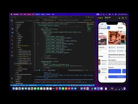 flutter - booking app design - themedata + custom widgets - demo
