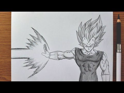 Easy Vegeta Drawing Tutorial || Dragon Ball Step By Step