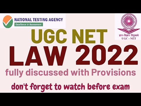 UGC NET 2022 - LAW PAPER - 2022 - UGC NET - in sequence- Fully Discussed