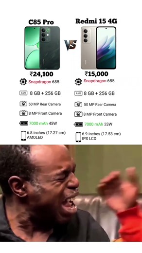 ⚡️Realme C85 Pro Vs Redmi 15 4G🚨 Full Comparison