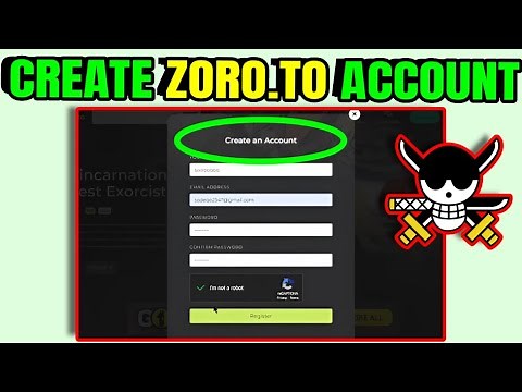 How To Create Account On Zoro.to - How To Make Zoro.to Account