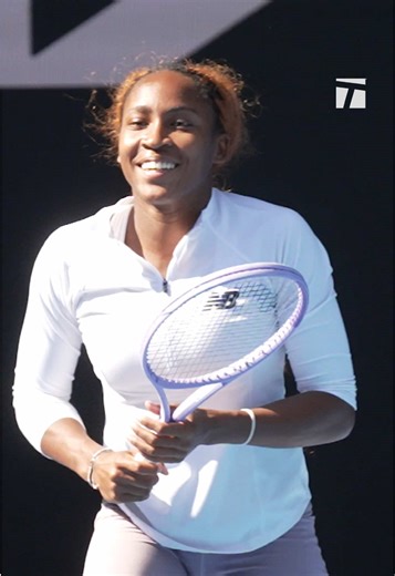 Color Coordination in Tennis: Coco Gauff's Practice Style